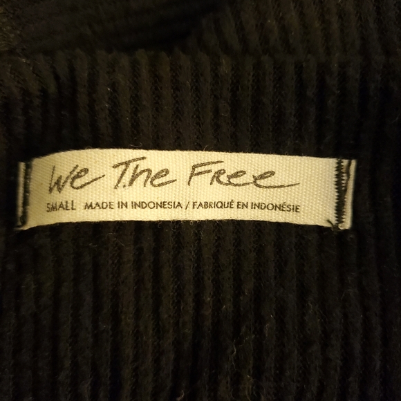 FREE PEOPLE Main Squeeze Hacci Black SM Womens Small - Picture 4 of 5